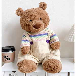 Bartholomew bear outfits - Yellow T-Shirt & Overalls Set - BXYC05(large)